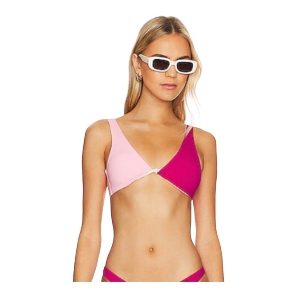 L*Space Luna Bikini Top in Crystal Pink & Bougainvillea NWT - Picture 5 of 5